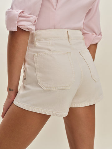 blake high rise 3” utility jean shorts