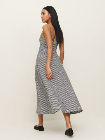 petites monette linen dress