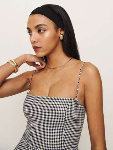 petites monette linen dress