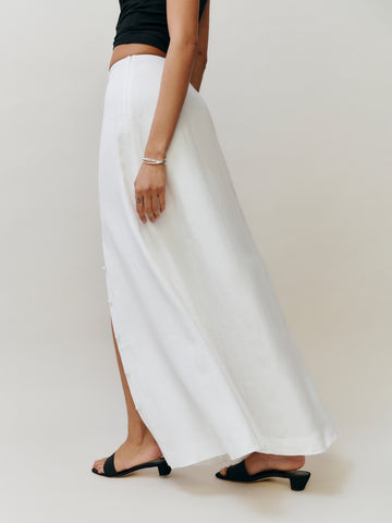 petites andi linen maxi skirt