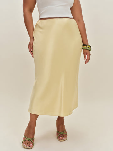 layla satin skirt es