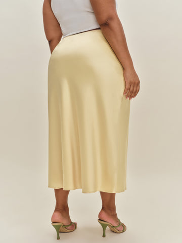 layla satin skirt es
