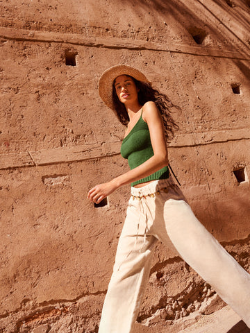 elsie cotton backless sweater