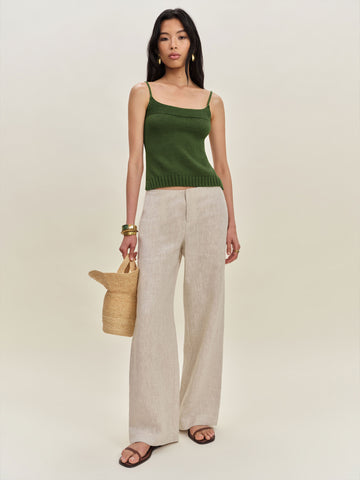 elsie cotton backless sweater