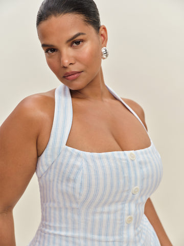 mariela linen dress es