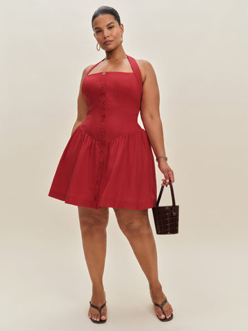 mariela linen dress es