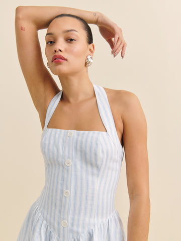 petites mariela linen dress