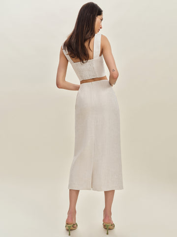 britt linen skirt