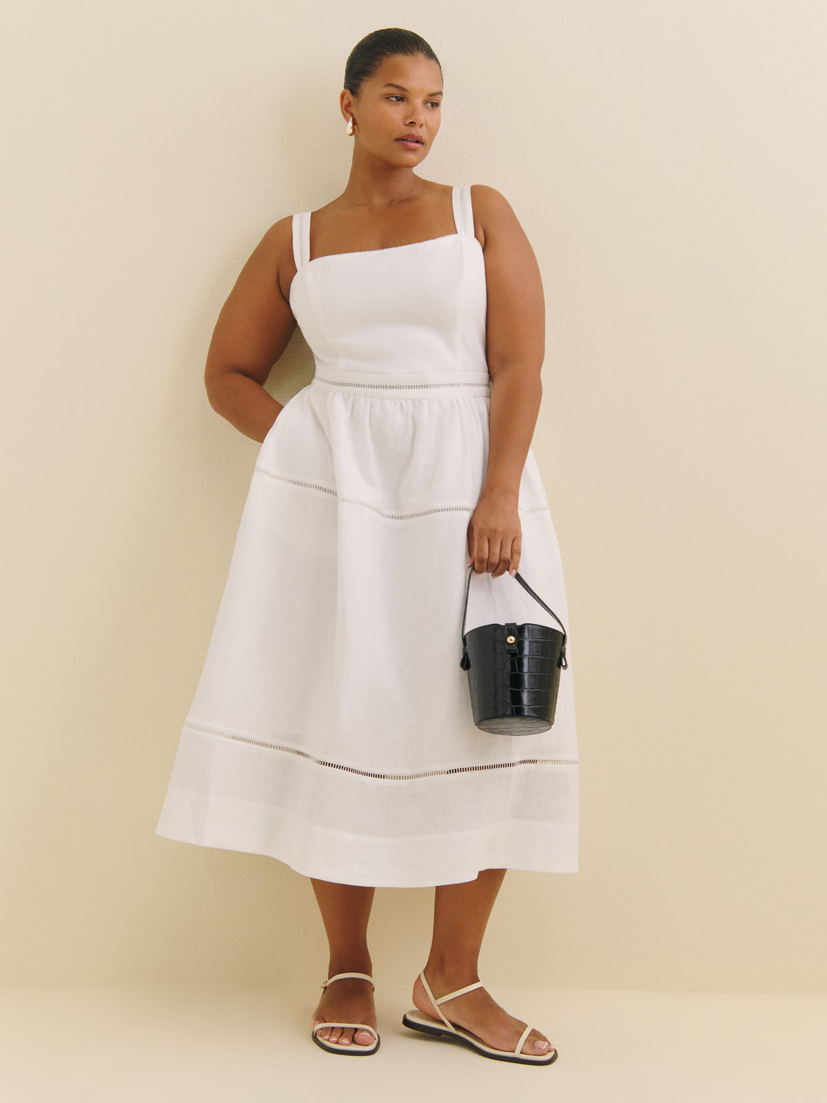 everett linen dress es