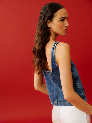 kaia denim top