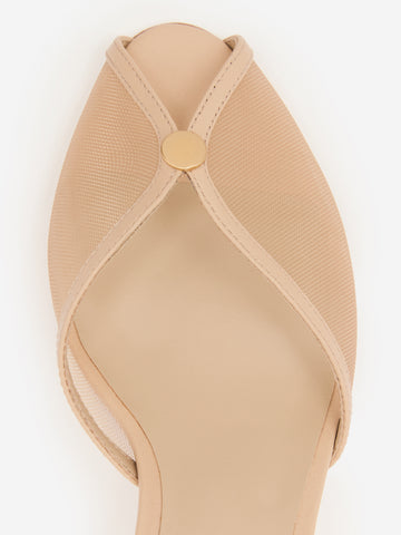 wisdom peep toe mule
