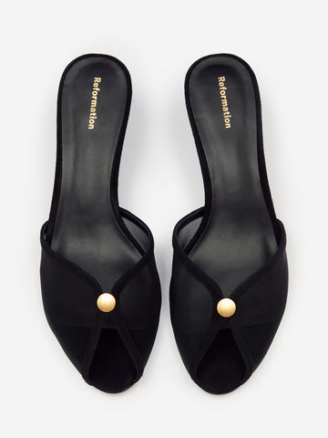 wisdom peep toe mule