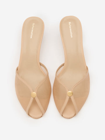 wisdom peep toe mule