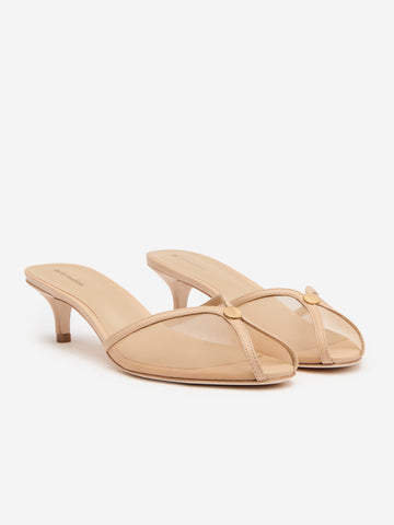 wisdom peep toe mule