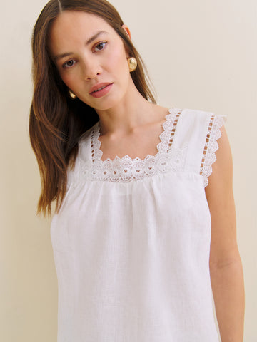 faye linen top