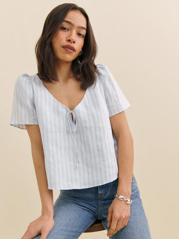 mayla linen top