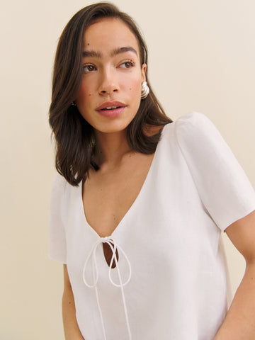 mayla linen top