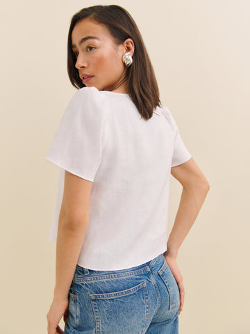 mayla linen top