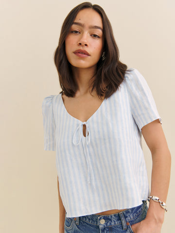 mayla linen top