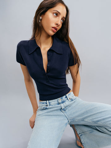 bentley cotton polo sweater