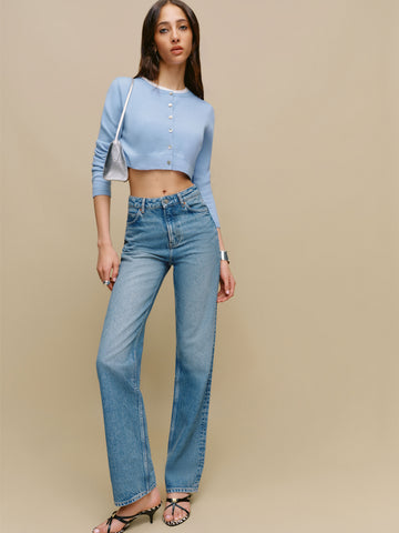 janie cashmere crew cardigan