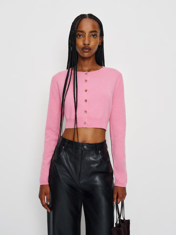 janie cashmere crew cardigan