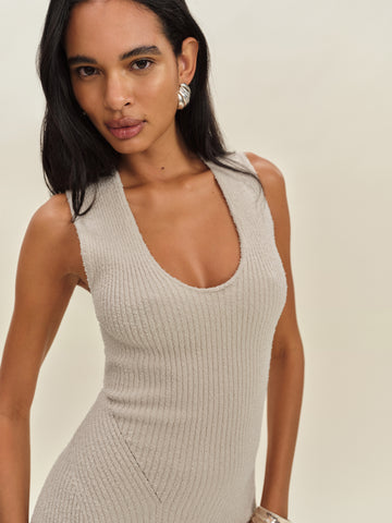 aster boucle sweater dress