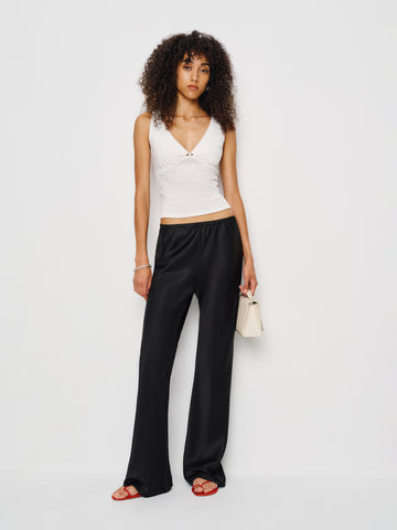 rue pointelle knit top