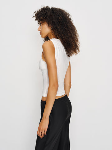 rue pointelle knit top