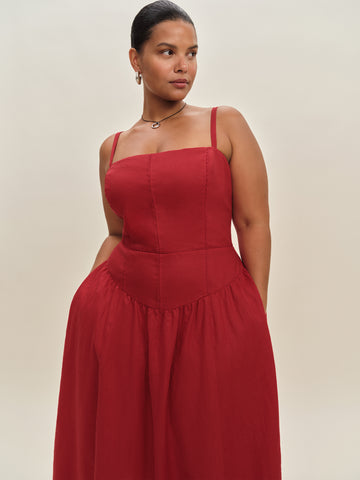 katarin linen dress es