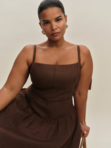 katarin linen dress es