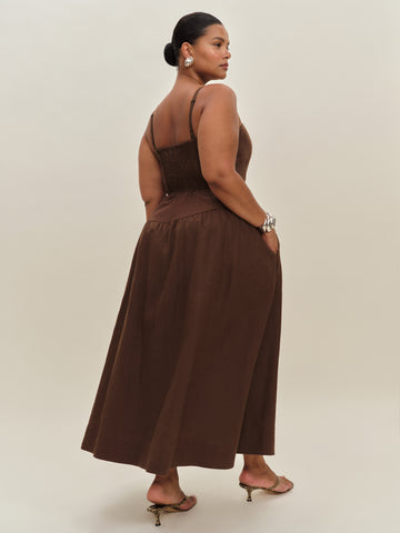 katarin linen dress es