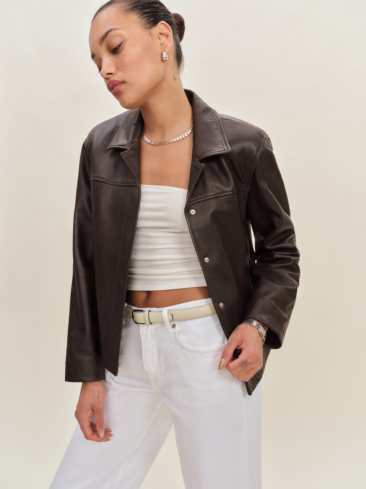 veda louisa leather jacket