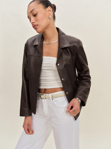 veda louisa leather jacket