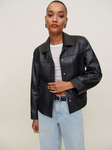 veda louisa leather jacket