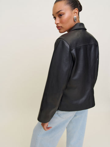 veda louisa leather jacket
