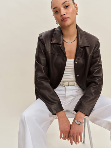 veda louisa leather jacket