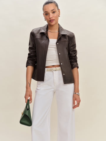 veda louisa leather jacket