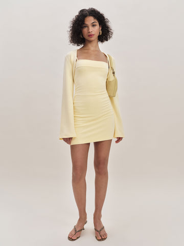 chloe knit shrug dress set