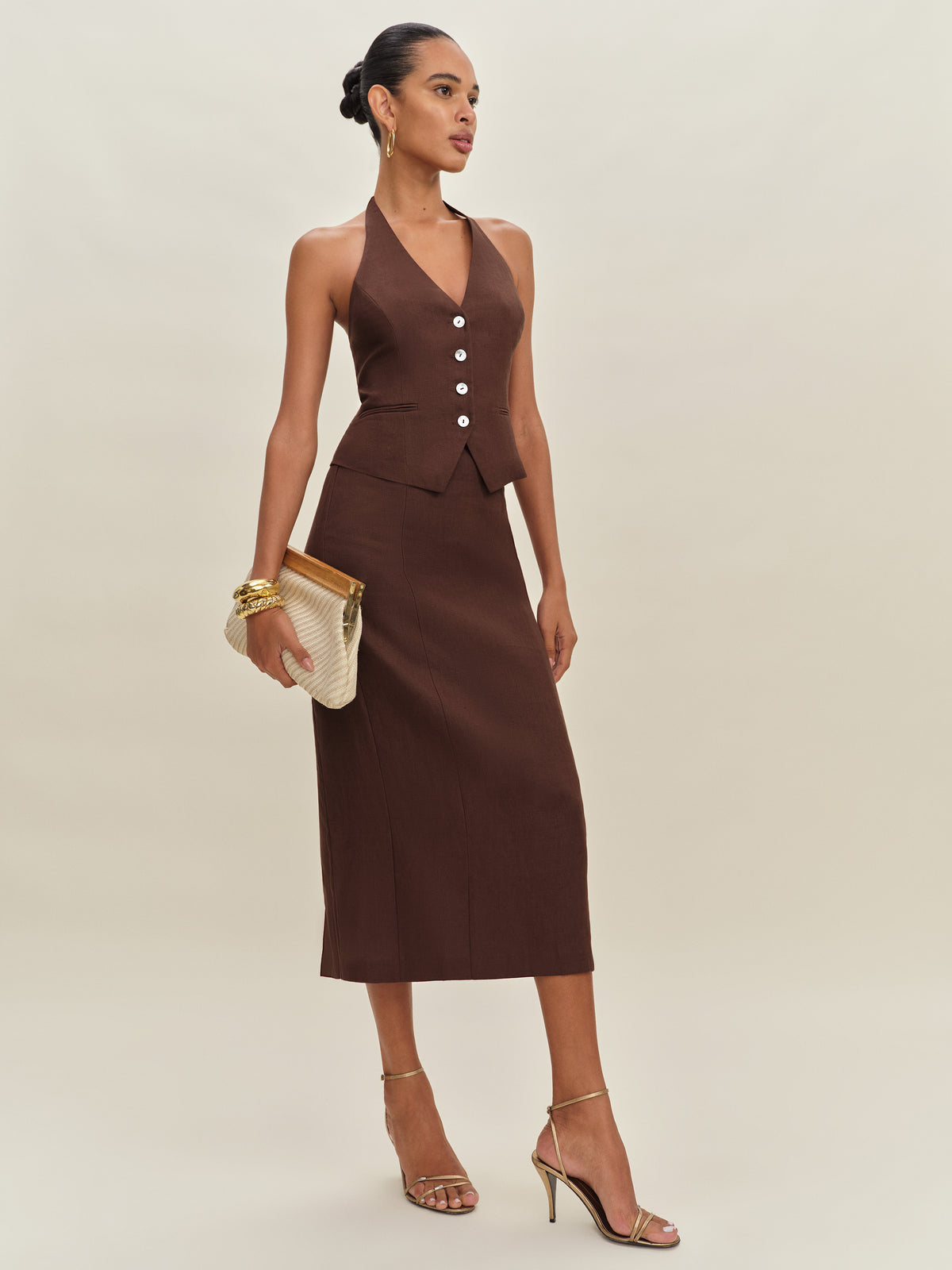 hazen linen two piece