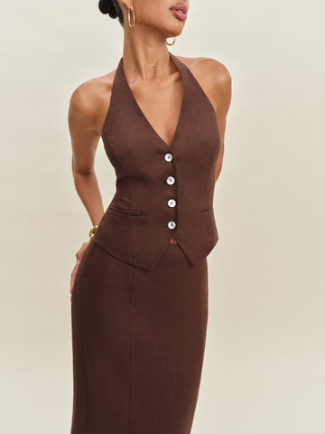 hazen linen two piece