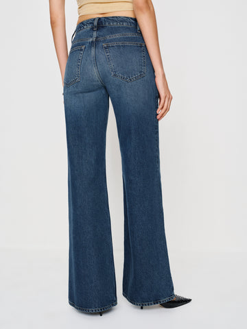 kara low rise loose flare jeans