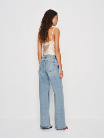 kara low rise loose flare jeans
