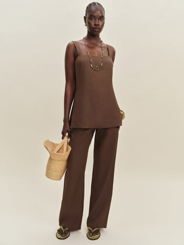 kristen linen two piece