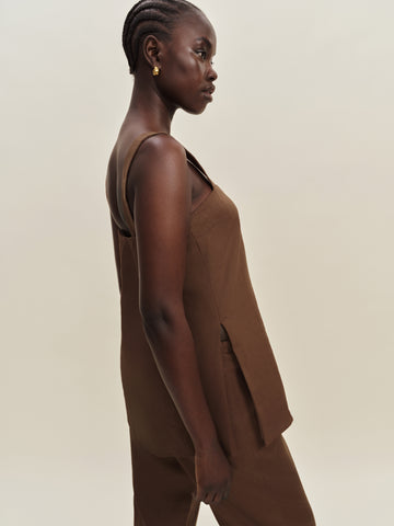 kristen linen two piece