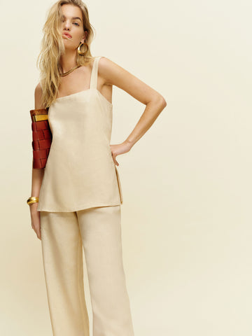 kristen linen two piece