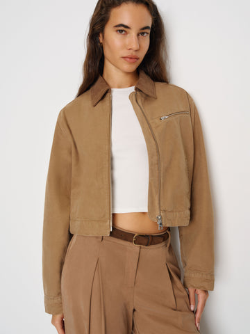 briar cropped utility jacket