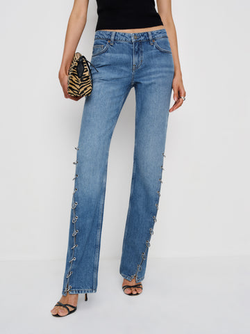 inez low rise bootcut jeans