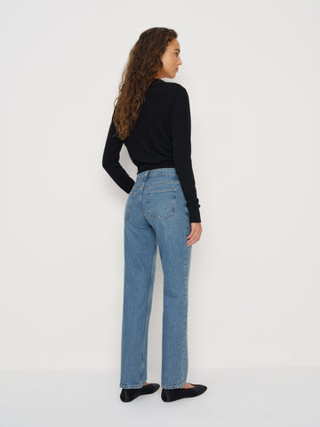 greer mid rise straight jeans