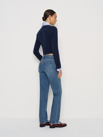 greer mid rise straight jeans